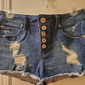Guess dark denim shorts